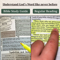 Study guide interior beside Bible reading