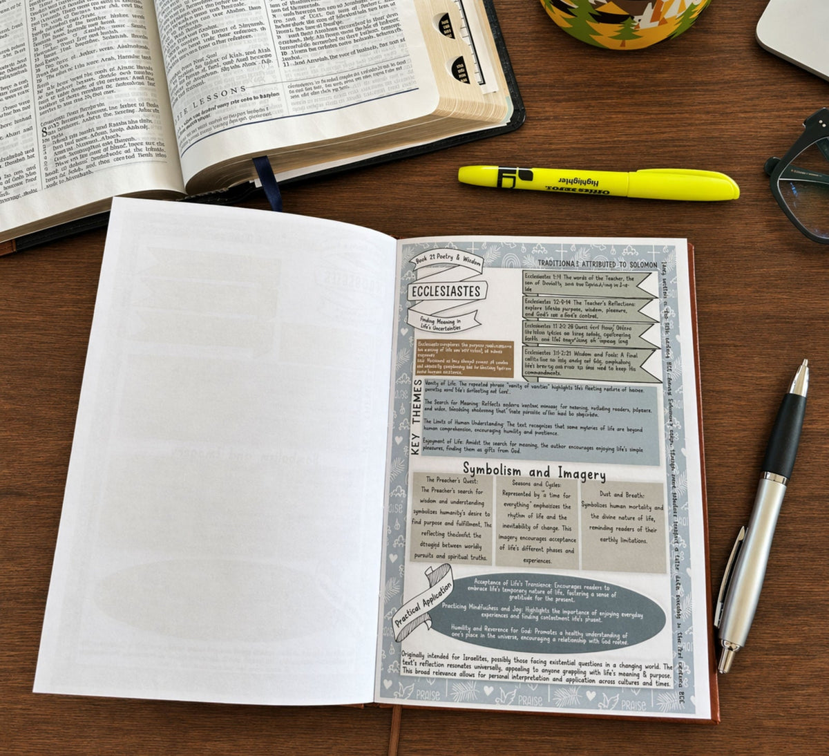 Detailed view of Ecclesiastes study page
